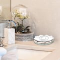Miniatyrbillede 7 af 8: Keramisk smykkedish, gaver til kvinder hendes blad smykkeplade nipsgenstand nøglebakke lille ringdishholder natbord dekorativ indgang hjem dekorativ B Small Pink