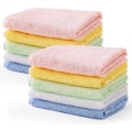 Miniatyrbillede 1 af 5: 10 stk. Babyhåndklæder Håndklæder Bambusfiber Ansigtsklud 25 * 25 cm Børnehåndklæder Multifarvet Badehåndklæder Køkkenhåndklæder