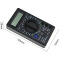 Miniatyrbillede 5 af 5: 1999 Dt-832 Digitalt Multimeter Tæller Ac/dc Ampere Volt Ohm Tester Voltmeter Amperemeter Multimeter Gul