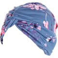 Miniatyrbilde 4 av 4: Forhåndsknyttet hodeplagg kjemoterapi hodeplagg for kvinner UK lue skjerf turban caps floral bomullsfølelse stil alopecia bandana hodedeksel Blue Floral