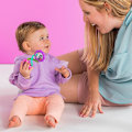 Miniatyrbilde 4 av 4: Rattle & Shake BPA-fri barneslyngleke for babyer, rosa, fra 3 måneder+ Pink Barbell
