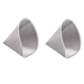 Miniatyrbillede 1 af 5: 2x Genanvendelige Hæld-Over Kaffe Filter Mesh Papirløse Kaffe Filter Kegle Filter 3 Til 4 Kop Kaffe Dryp