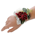 Miniatyrbillede 1 af 5: Bryllupstilbehør Brudepynt Imitation Corsage (klassisk farve) 2 stykker (b-2-v)