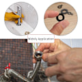 Miniatyrbillede 3 af 5: 500 stk. sorte nylon flade skiver, runde isolerings flade skiver pakning afstandsholder pakning VVS sortimentssæt- M2/m2.5/m3/m4/m5/m6/m8/m10