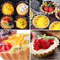 Miniatyrbillede 5 af 5: Æggekageform, Mini Cupcakeforme Muffins Brød Kageform Non-stick Tart Bageudstyr Værktøj Til Køkken (5 stk, Sort)