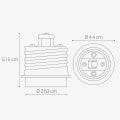 Miniatyrbilde 5 av 5: 4x Sockeladapter - E40 til E27 Sockelkonverter - E27 Sockellampeholderadapter for Halogen LED-pære