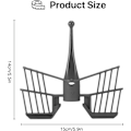 Miniatyrbillede 8 af 8: Butterfly Pisk til Thermomix TM5 TM6 TM31, Sort Butterfly Blandingsske Madprocessor Udskiftning Køkkenhjælper Mikser Tilbehør Dele Omrører Bat Grey