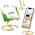 Miniatyrbillede 4 af 5: Dekorativt Display Stativ - Guld Metal Stativ Display Holdere, Visitkort Display Stativ, Plade Display Stativ Billede Foto Ramme Holdere, Bordplade Iro