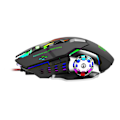 Miniatyrbillede 3 af 5: 6 knappers mekanisk gaming mus usb kablet lysende lys mus 3200dpi justerbar
