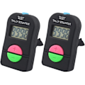 Miniatyrbillede 1 af 5: Digital Tæller LED Elektronisk Håndholdt Tæller Klikker Runde Tæller Tal Klikker Til Uddannelsesbranchen Med Lyd (2 stk., Sort)