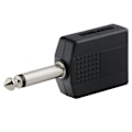 Miniatyrbillede 2 af 5: Hunstik Audio Adapter Hun til Dobbelt Hun Jack Audio Y Splitter Konvertere (2 stk, Sort)