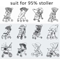 Miniatyrbillede 8 af 8: Barnevognsnet, Universal Mygge Insektnet Beskyttelsescover til Klapvogn barnevogn lift seng klapvogn vugge kurv jogger Rejseseng White 1 Count (Pack of 1)