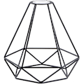 Miniatyrbild 2 av 8: Lampskärm Tak, Metall Lampskärmar, Trådljusskärm Svart, för Kök, Matsal, Sovrum, Hall Black