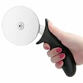 Miniatyrbilde 4 av 5: Pizzakutter, Profesjonell Pizzaskjærer, Rustfritt Stål Blad og Plast Håndtak Sklisikkert med Ergonomisk Design, Svart
