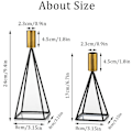 Miniatyrbilde 4 av 5: Lysestake Lysestake Lysestake Sett Av 2, Dekorative Lysestaker I Metall