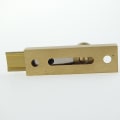 Miniatyrbillede 2 af 4: Messing Dørgreb Lås, Skubbelås, Messing Dørskubbelås Universal Til Soveværelse, Badeværelse, Toilet, Skuret Dørlås Portlås, Dørhardware (