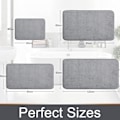 Miniatyrbillede 4 af 5: Memory Foam Bademåtte 23,6x47,2 tommer, skridsikker bademåtte absorberende bademåtter til badeværelse, grå