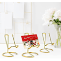 Miniatyrbillede 5 af 5: Dekorativt Display Stativ - Guld Metal Stativ Display Holdere, Visitkort Display Stativ, Plade Display Stativ Billede Foto Ramme Holdere, Bordplade Iro