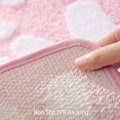 Miniatyrbillede 3 af 5: Pink bademåtte 40 x 60 cm, skridsikker bademåtte til badeværelse, blød mikrofiber bademåtte, maskinvaskbar tæppe holdbar bademåtte
