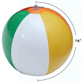 Miniatyrbilde 6 av 7: 6in strandball oppblåsbar regnbuefarget ferie svømmebasseng festleker blåse opp sommer utendørs spill Rainbow 12pcs