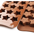 Miniatyrbillede 2 af 5: 15 hulrums stjerneformet chokoladeform, non-stick fødevarekvalitet silikoneform sæt til slik gelé, isterning