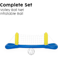Miniatyrbild 5 av 7: Uppblåsbar volleyboll | Pool leksak, komplett volleybollset, uppblåsbar boll och nät Inflatable Volleyball Game