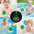 Miniatyrbillede 7 af 7: Baby badelegetøj, lysende sprøjte dinosaur badelegetøj til børn bade dinosaur legetøj touch control dino sprinkler badekammerat baby pool legetøj flydende springvand