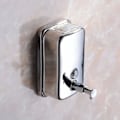 Miniatyrbillede 2 af 5: 18oz/ 500 Ml vægmonteret sæbedispenser til køkken og badeværelse, rustfrit stål, poleret krom