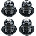 Miniatyrbillede 1 af 5: Sort E27-skrue, E27-pæreholder, 4 stk. E27-fatning, E27-fatning pære, massiv pæreholder, sort adapterfatning, lampesokkel dekoration C