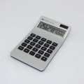 Miniatyrbillede 4 af 4: Lommeregner, Slank Elegant Design, Kontor/hjem Elektronik, Dobbelt Strømforsynet Bordlommeregner, Solenergi, 10 Cifre, Tiltet LCD-Skærm, Stabilt Design