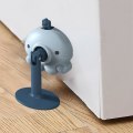 Miniatyrbillede 5 af 5: 4-delt Selvklæbende Dørstopper, Silikon Dørstopper Holder - Ingen Montering Nødvendig, Holdbar, Ingen Borring, Anti-kollision Lydløs, Blå