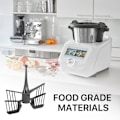 Miniatyrbillede 7 af 8: Butterfly Pisk til Thermomix TM5 TM6 TM31, Sort Butterfly Blandingsske Madprocessor Udskiftning Køkkenhjælper Mikser Tilbehør Dele Omrører Bat Grey