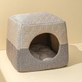 Miniatyrbilde 1 av 5: Kattehule Seng 3 i 1 Foldbar Mikrofibertelt Med Avtakbart Vaskbart Putepute For Kattunger Katter Små Hunder Valp Små Kjæledyr