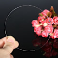 Miniatyrbild 3 av 5: Praktisk rund kant kakdisk Non-stick transparent akryl kakbasplatta för kakor servering