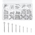 Miniatyrbillede 1 af 5: 150 stk. Splintpindesortiment, M1 M1.5 M2 M2.5 M3 Splintpindesortiment, Rustfrit stål Splintpindesikkerhedssplint