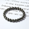 Miniatyrbild 3 av 6: Kristall Armband, 8mm Naturstenpärlor Armband, Läkande Kristall Armband för Kvinnor Män Pyrite