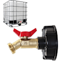 Miniatyrbilde 1 av 5: IBC Tank Tilkoblingskran Adapter Tankkran Avløp Tankadapter For IBC Tank Adapter 1/2&quot; Kranutløp Tilkoblingsventil Kran Hage Slange Tilbehør