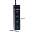 Miniatyrbillede 5 af 5: USB 3.0 Hub USB Hub 3.0 USB Splitter Hub 7 Port Multipel Expander USB Hub