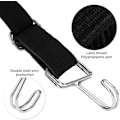 Miniatyrbillede 3 af 8: Justerbare Bungee-snore med kroge, 4-pak 2M Elastiske Bungee-stropper Lang Elasticitet Reb Heavy Duty Bungee-stropper med krog til Motorcykel, Black 200Centimeter