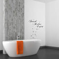 Pikkukuva 3 / 5: Soak Relax Enjoy -seinätarra, irrotettava, kodin kylpyhuoneen taustakoriste Black04