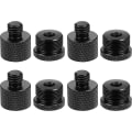 Miniatyrbilde 1 av 5: 8 stk mikrofonstativadaptere, mikrofontrådadaptersett 5/8 hunn til 3/8 hann og 3/8 hunn til 5/8 hann skrue adaptertråd for mikrofonstativmontering til