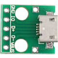 Pikkukuva 3 / 5: Haljia Micro USB - Dip-sovitin 5-nastainen naarasliitin tyyppi B PCB-muunninmoduulilevy (4 kpl)