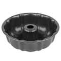 Miniatyrbillede 1 af 5: 24 cm Non-stick kageform, kraftig kulstofstål riflet rørform, gelatine, chocoflan, flan