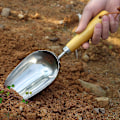 Miniatyrbilde 5 av 5: Hageverktøy Rustfritt Stål Spade Liten Lett Multifunksjonell Coop Jord Spade For Hagearbeid