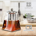 Miniatyrbilde 4 av 5: Tekanne 550ml Glass Tekanne Liten Teinfuser Tekanne med Infuser Tekanne med Varmebestandig Rustfritt Stål Løste Infuser Glass Tekanne for Te 550 ML