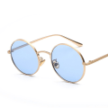 Pikkukuva 5 / 5: Mustat kehykset mustilla ja harmailla osilla - klassiset polarisoidut aurinkolasit miehille ja naisille, pyöreät retro vintage metallikehykset Lennon unisex UV400-suojalla