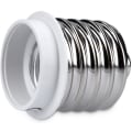 Miniatyrbilde 3 av 5: 4x Sockeladapter - E40 til E27 Sockelkonverter - E27 Sockellampeholderadapter for Halogen LED-pære