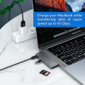 Miniatyrbillede 2 af 5: USB-C Hub Adapter til Macbook Pro/Air 2020 2019 2018, 6 i 1 USB-C Tilbehør C