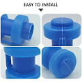 Miniatyrbilde 3 av 5: 8 stk. Trampoline End Caps Net Rod End Caps, 25mm Diameter Trampoline Reservedeler For Trampoline Net Rods (blå)