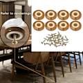 Miniatyrbillede 4 af 5: Møbelben Jern Bordben Hjem DIY Midtårhundrede Kaffeborde Kaffe Lysebrun 50mm